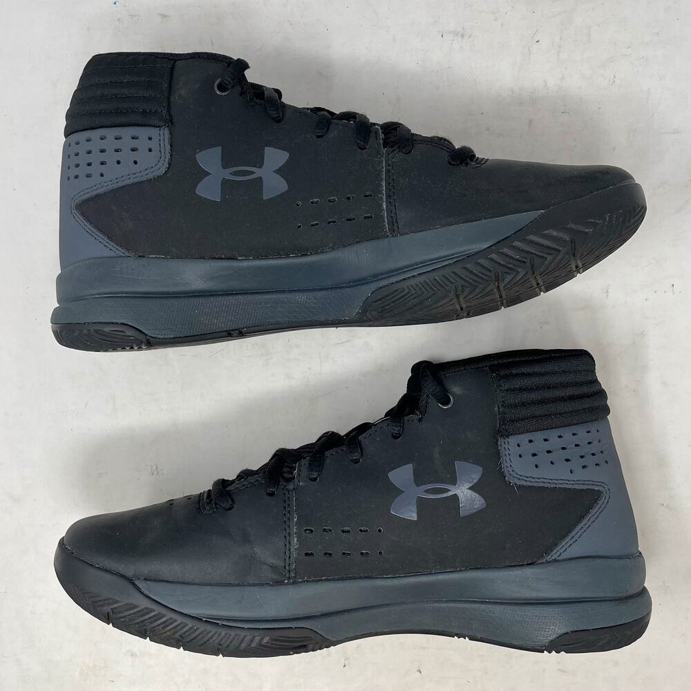 Under Armour Jet Mid Basketball Shoes Black Youth Size 6Y - Picture 8 of 8